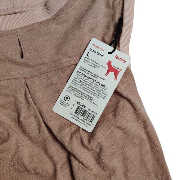 Reddy Dog Large Lightweight Pink Pleated Tank Top Made With Recycled Material - Picture 4 of 6